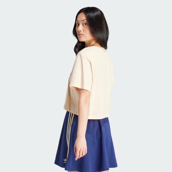 สีชมพู เสื้อครอป Adidorable