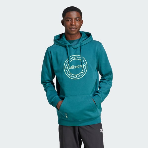 Verde Sudadera con Gorro ADN México 
