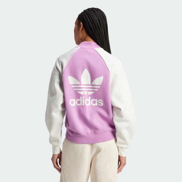 adidas Adicolor Classics Trefoil Colleague Jacket Purple adidas Ireland