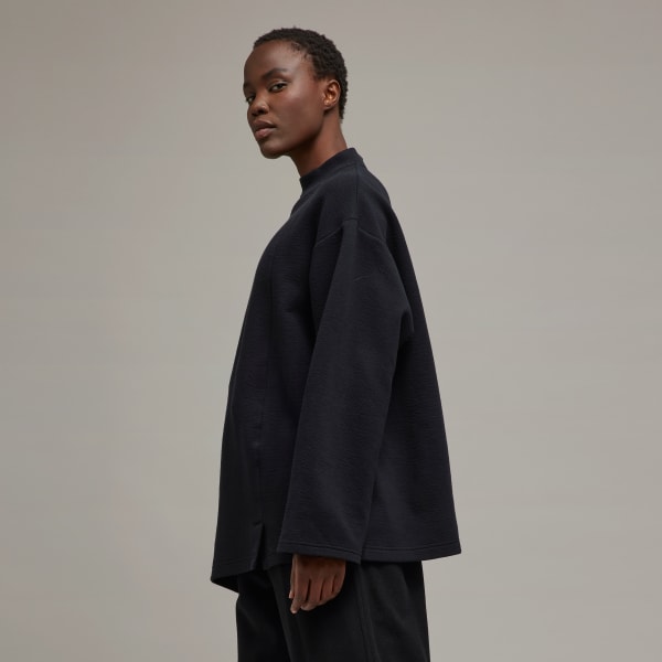 Black Y-3 Natural Spacer Loose Long Sleeve Tee