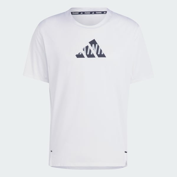 Blanco Remera Designed for Movement Graphic Workout