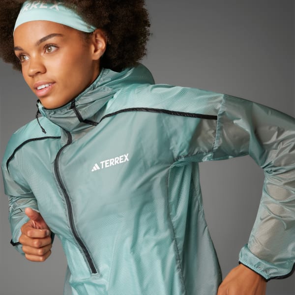 Turquesa Campera Rompevientos Terrex Agravic Windweave Pro