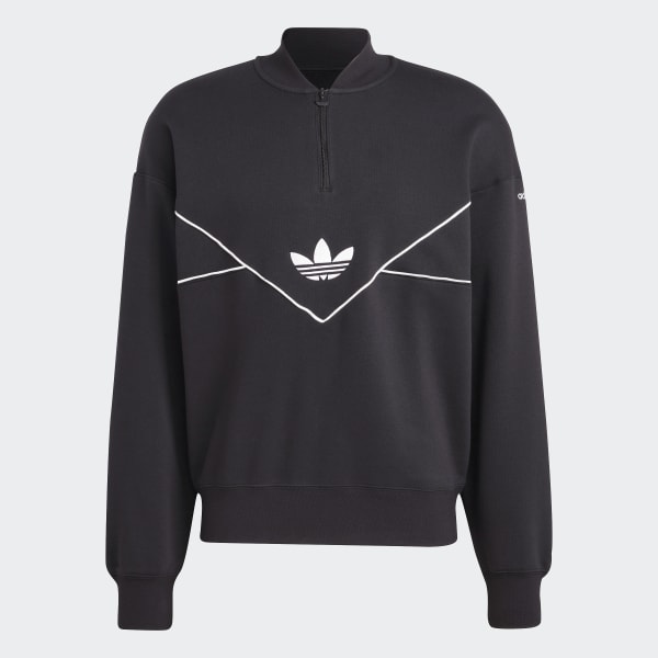 cierna Mikina Adicolor Seasonal Archive Half-Zip Crew