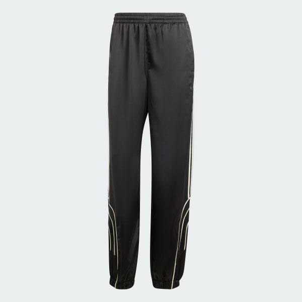 Black Piping Loose Track Pants