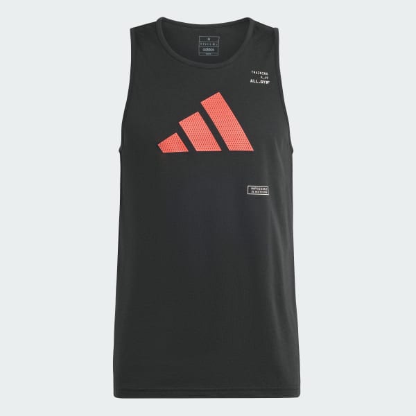 Black All-Gym Category Graphic Tank Top