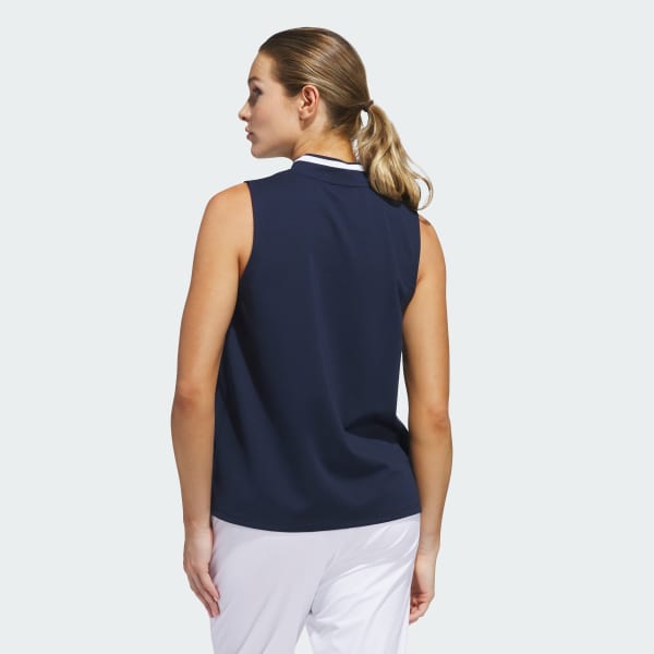 Bleu Polo sans manches Go-To