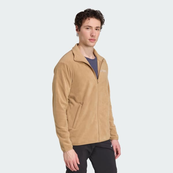 Bruin Multi Essentials Fleece Jack met Lange Ritssluiting