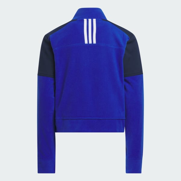 adidas Fleece Crop 1 4 Zip Blue Free Shipping with adiClub adidas US