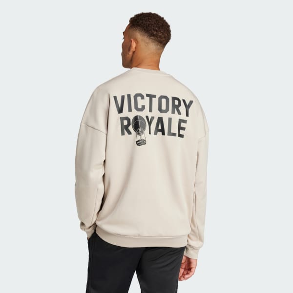 Μπεζ adidas x Fortnite Future Icons Three Bar Logo Crew