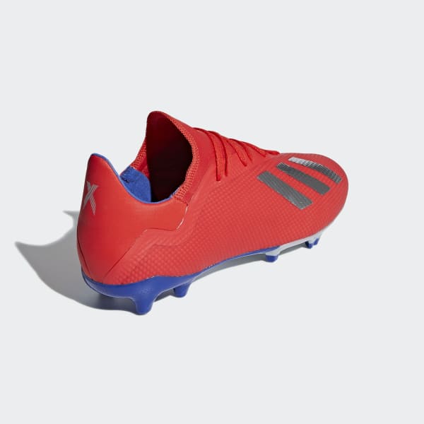 Rojo calzado de fútbol X 18.3 Terreno Firme FBN90
