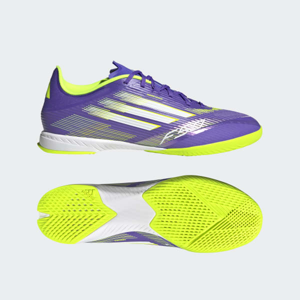 adidas F50 League Indoor Soccer Shoes - Purple | Free