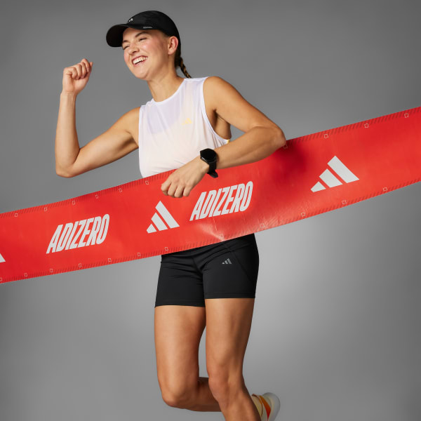 adidas 完売　赤　OPTIME ショートレギンス　アディダス アディダス Optime スリーストライプス 1/4丈 ショートレギンス