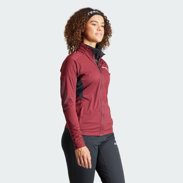 Weinrot Terrex Xperior Cross Country Ski Soft Shell Jacke