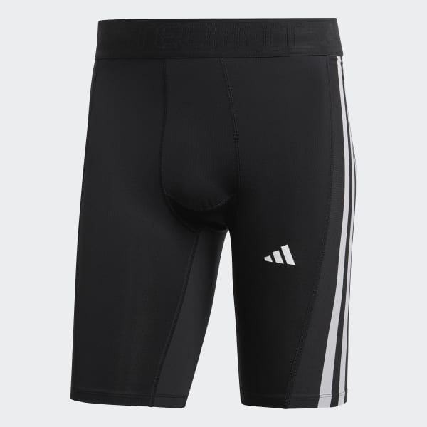 Black adidas Techfit 3-Stripes Training Long Tights