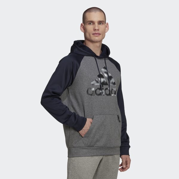 Grijs AEROREADY Game and Go Camo Logo Hoodie RM101