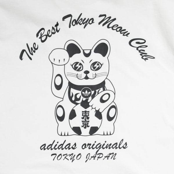 ホワイト 東京 まねき猫 半袖Tシャツ