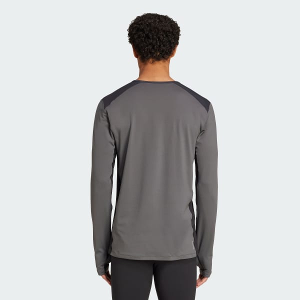 Grey Multi Synthetic Base Layer Long Sleeve