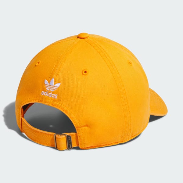 Orange adidas hat top