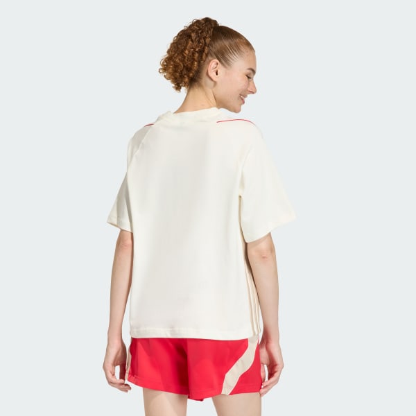 White Stadium 3-Stripes Tee