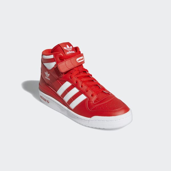 adidas Forum Mid Shoes - Red | Men's Lifestyle | adidas US