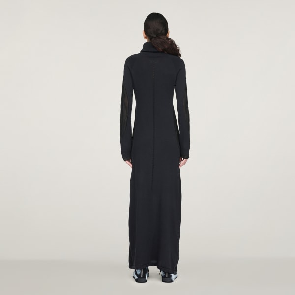 adidas Y-3 Hooded Knit Dress - Black | Free Shipping with adiClub