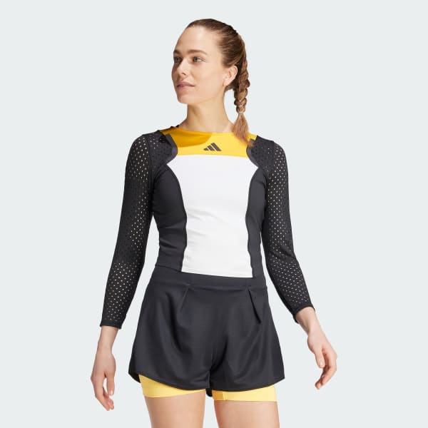 Adidas cropped long sleeve sale