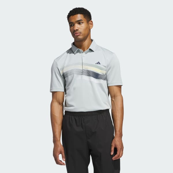 Grey Core Chest Stripe Polo Shirt