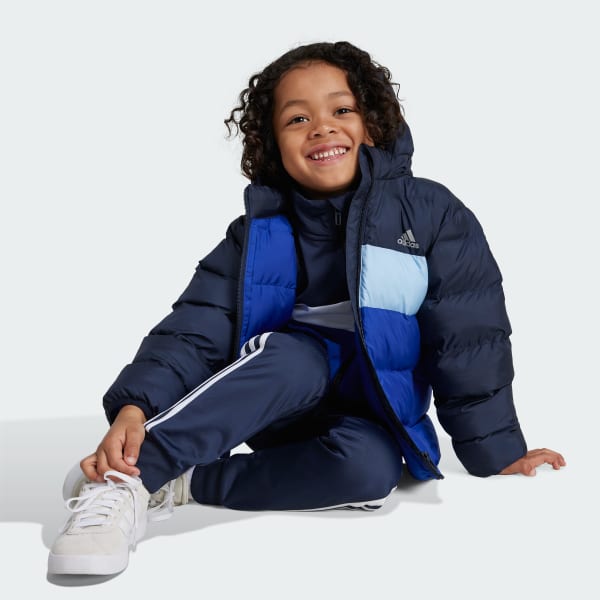 Blue Synthetic Down Jacket