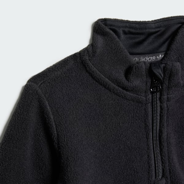 cerná Mikina Polar Fleece 1/2 Zip Kids