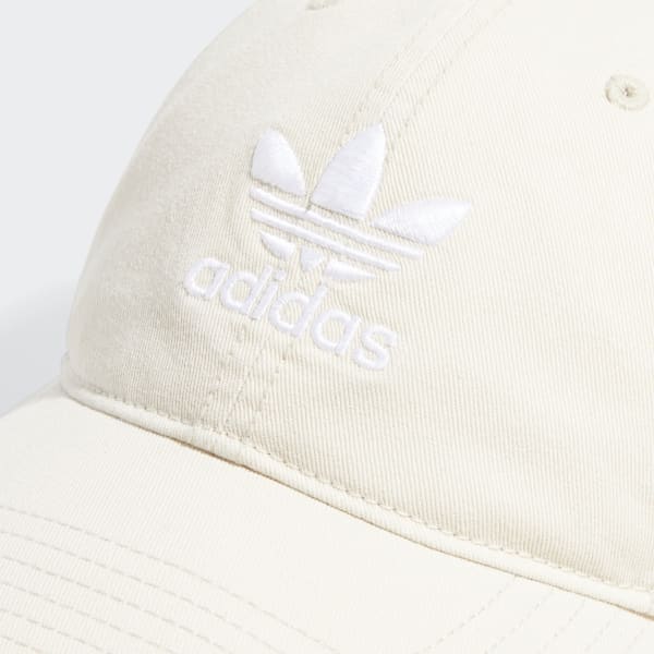 White Relaxed Strap-Back Hat FZ8488X