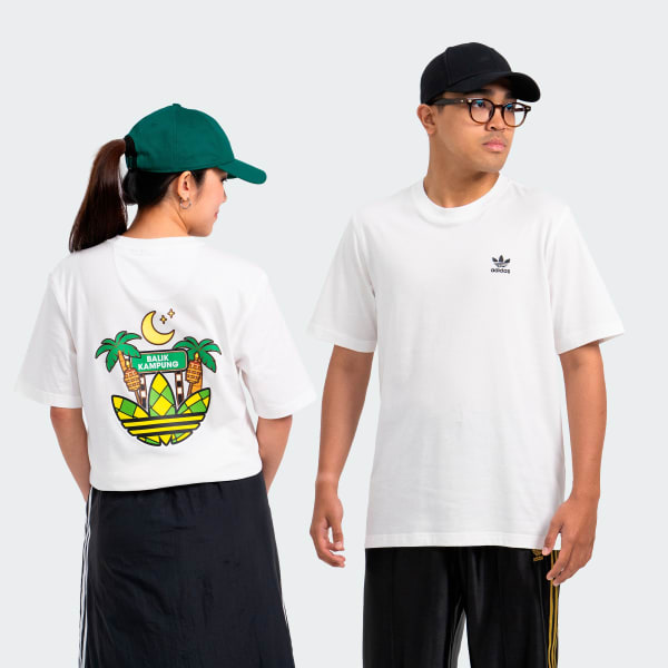 White adidas ESS Tee x Balik Kampung