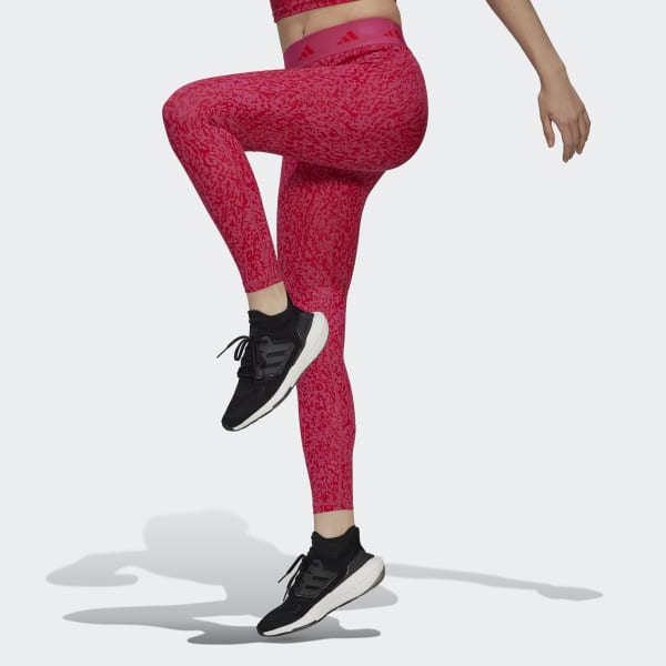Pink Techfit Pixeled Camo Leggings