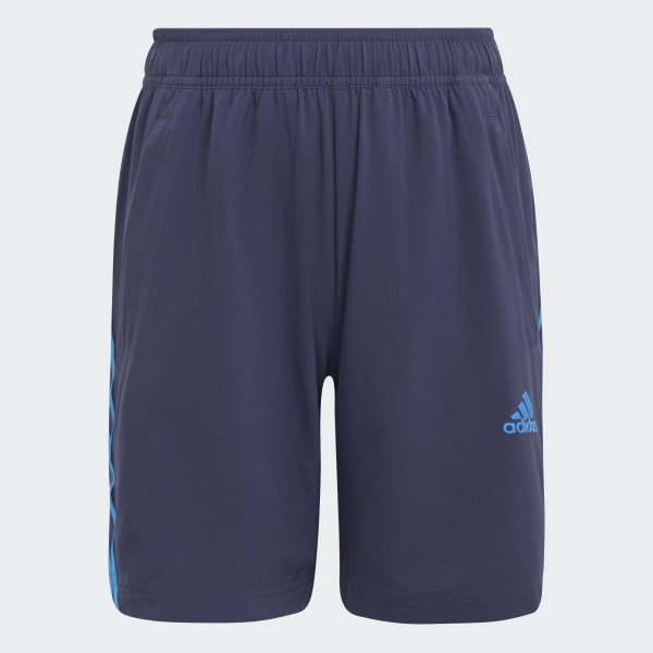 modrá AEROREADY Primegreen 3-Stripes Woven Shorts