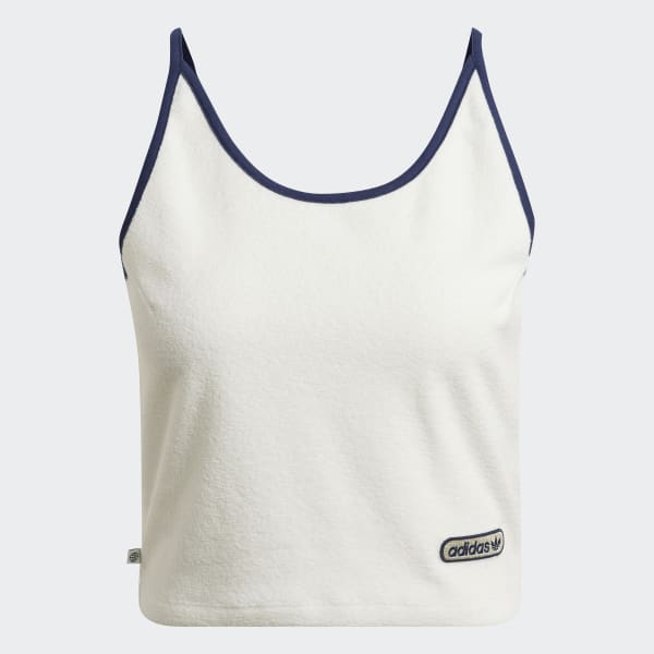 adidas Short Towel Terry Tanktop Wit adidas Offici le Shop