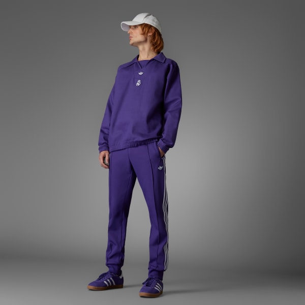 Paars Real Madrid Terrace Icons Drill Shirt