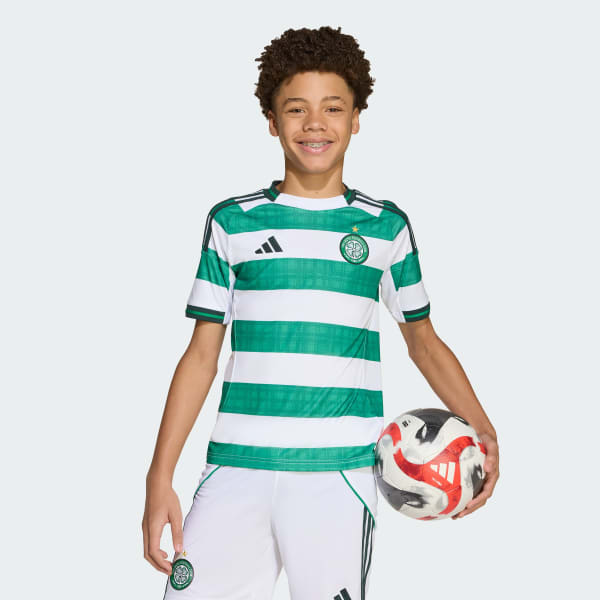 Blanc Maillot Domicile Celtic FC 25/26 Enfants