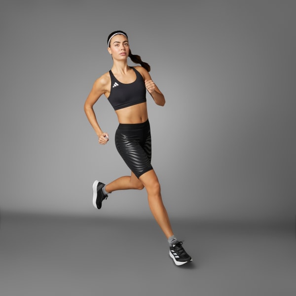 adidas Adizero Control Running Short Tights - Black, Men's Running