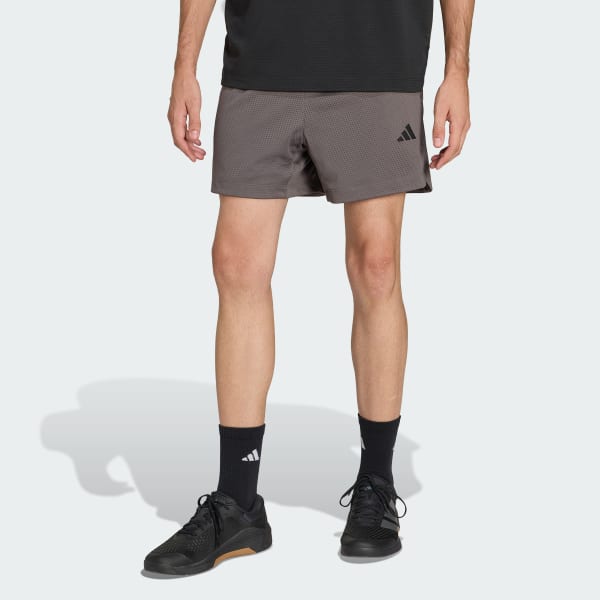 Grey D4T PrimeLift Essentials Workout Mesh Shorts
