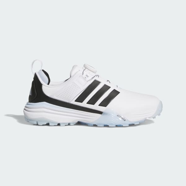 White ADIPOWER 26 BOA SPIKELESS GOLF SHOES