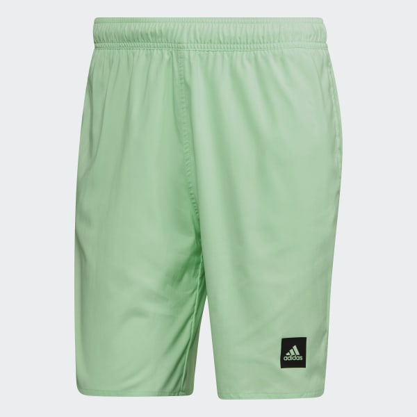 Grun Classic-Length Solid Badeshorts Z4546