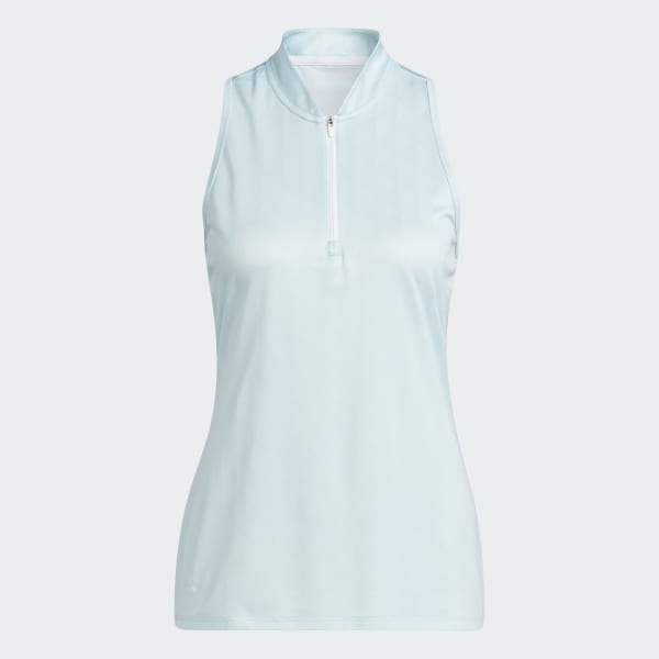 Turquoise Primegreen HEAT.RDY Racerback Sleeveless Polo Shirt 22744