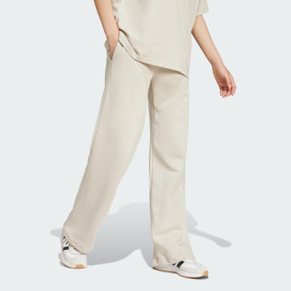 Beige Pantalón de Dobladillo Pequeño Essentials Feel Cozy Logo Pequeño