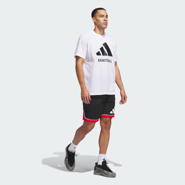 White adidas Basketball Tee