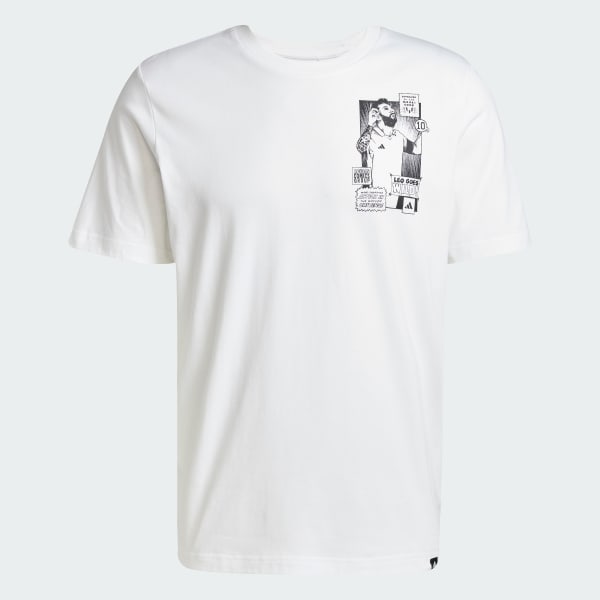 Blanco Messi Icon Graphic T-Shirt