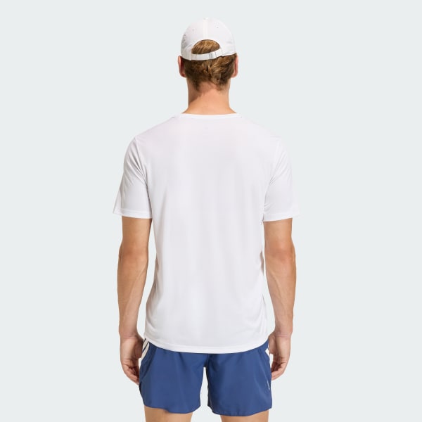 Hvid adi365 Essentials løbe-T-shirt