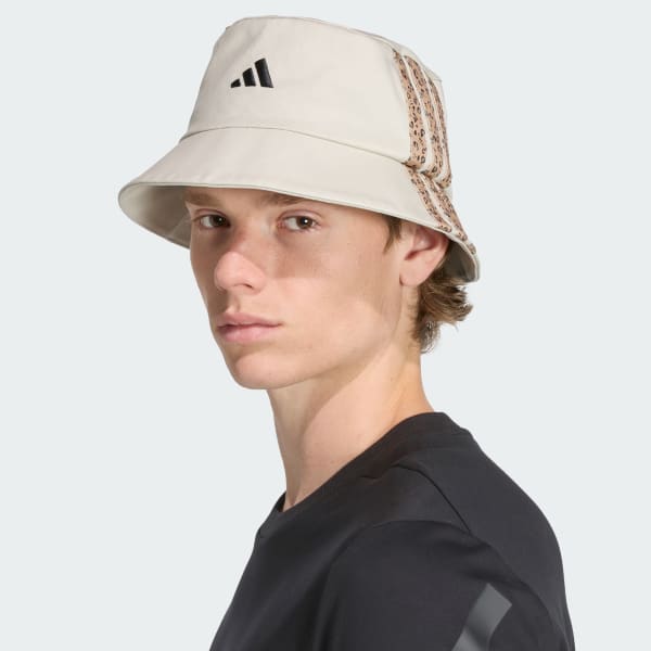 Beige adidas Sportswear 3-Stripes Leopard Graphic bøllehat