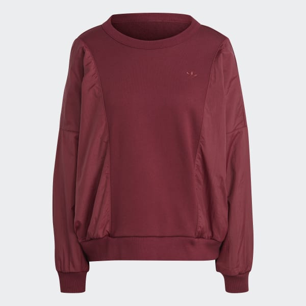 Burgundy Sudadera Premium Essentials Nylon Hybrid