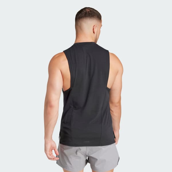 Negro Playera sin Mangas de Entrenamiento Designed for Training