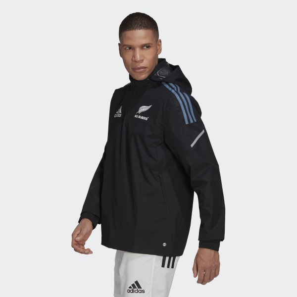 Czerń All Blacks Rugby Windbreaker