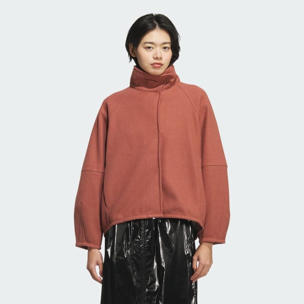 ラックスフロー オールデイズ ルーズフィット ウール風のウーブンジャケット